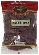 Deep Dried Dry Red Chilies Whole