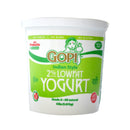 Gopi Low Fat Lowfat 2% Yogurt Plain 64oz