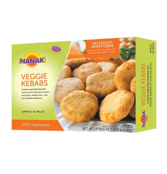 Nanak Frozen Veggie Kebabs